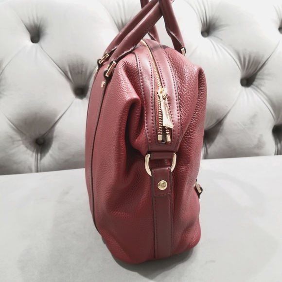 NWT Michael Kors Bedford Legacy Brandy MD Conv Satchel Leather - Picture 5 of 11